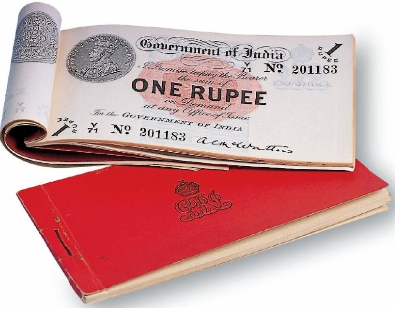 Read more about the article HUNDRED YEARS OF ONE RUPEE BANKNOTES